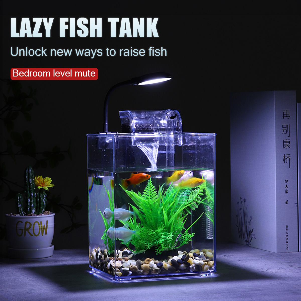USB Desktop Fish Tank Set-Easy - Office Technician recension och pris